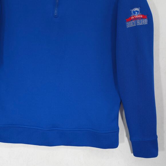 FootJoy Sweater Mens S Blue Boeing Classic Ribbed 1/4 Zip Long Sleeve Pullover - Picture 5 of 15